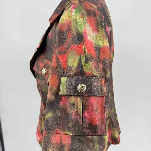 Insight New York Womens Vegan Leather Moto Jacket Size 8 - Picture 5 of 11